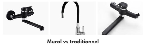 mitigeur mural vs traditionnel