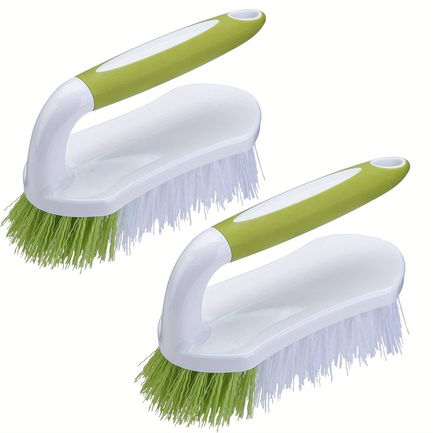 Poignée courbée facilitant le nettoyage des surfaces difficiles