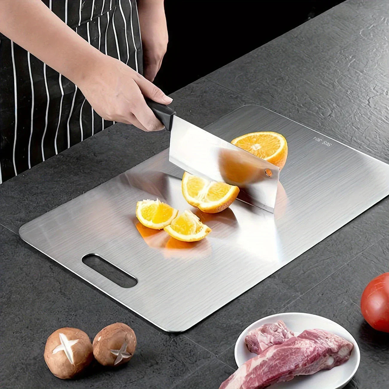 Planche à découper avec propriétés antibactériennes
