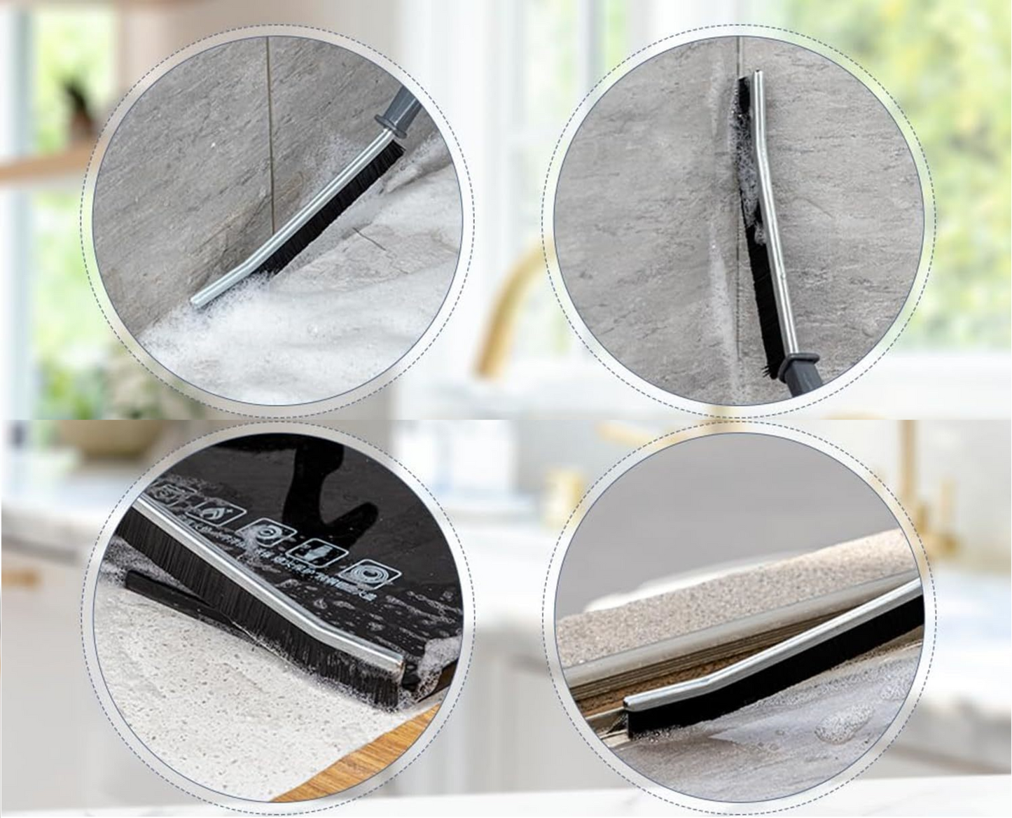 Deux brosses côte à côte, illustrant le double avantage