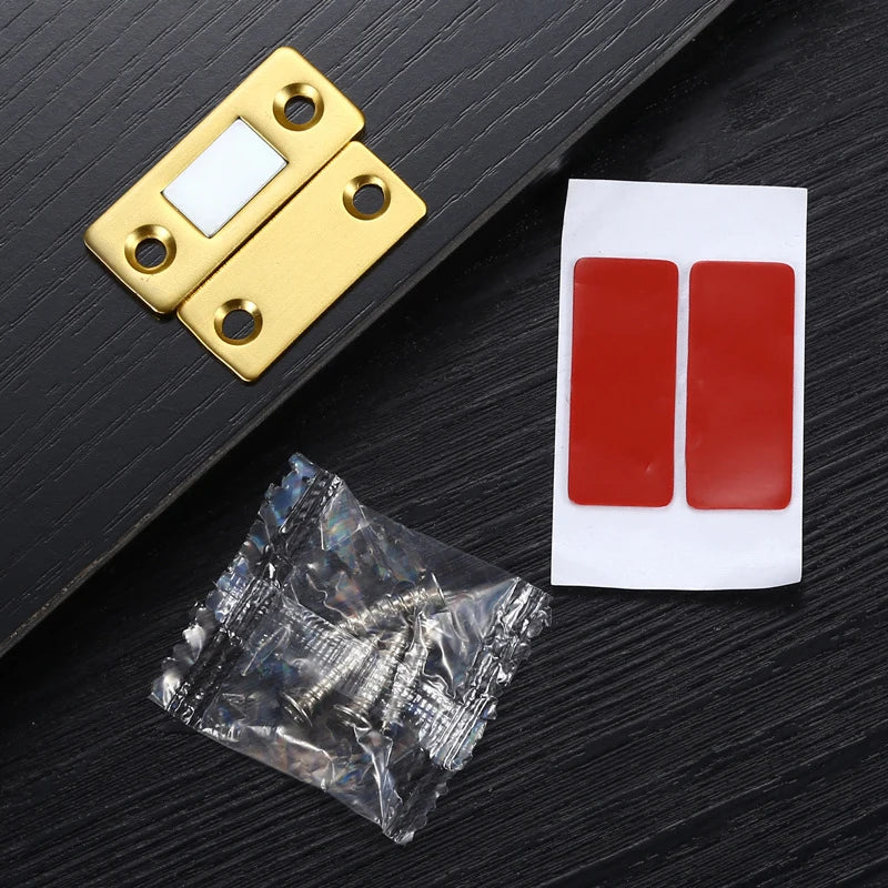 Aimant en métal or brillant pour porte coulissante