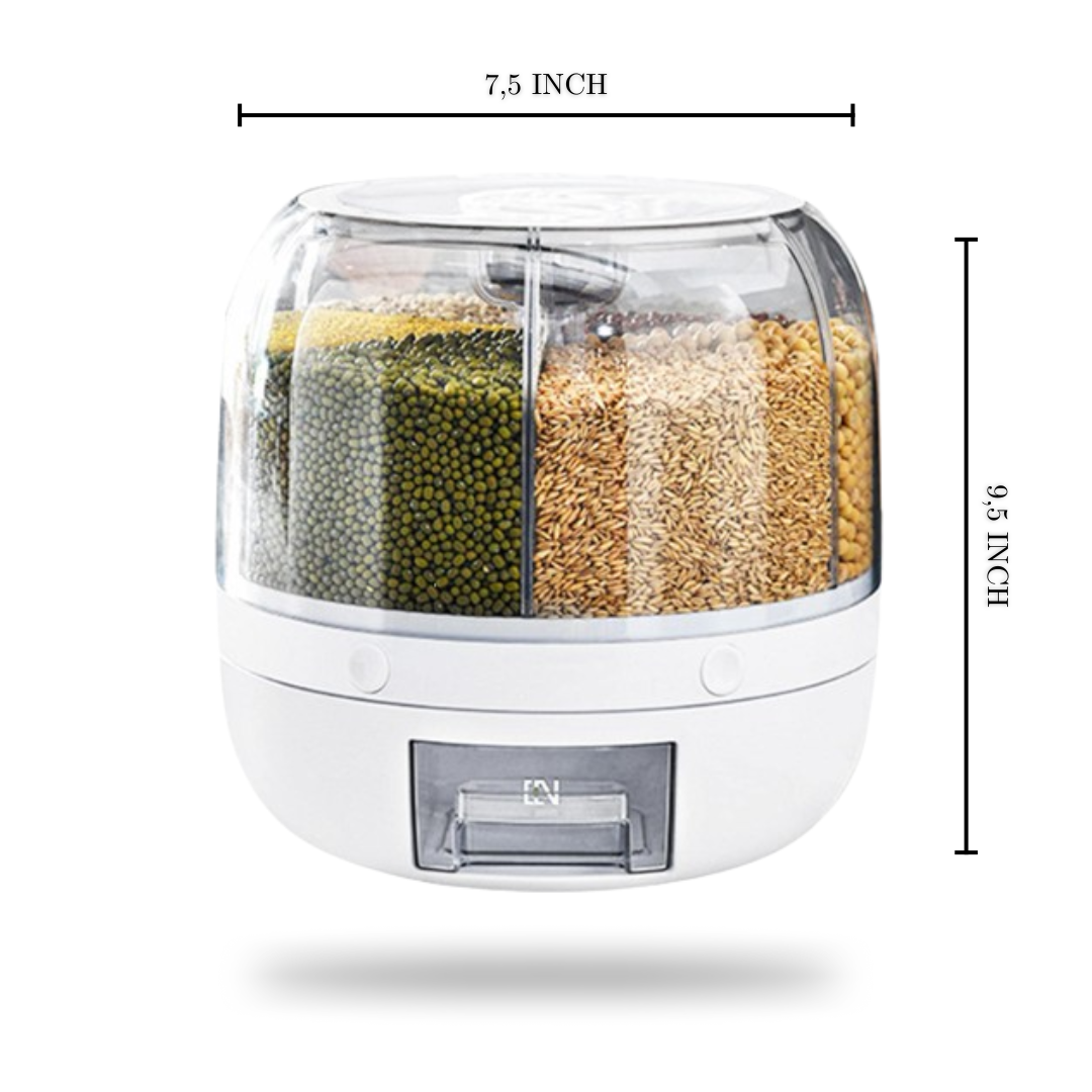 Vue rapprochée du mécanisme de dosage en un clic