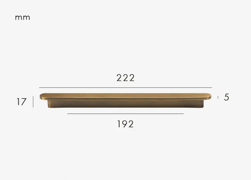 Ensemble de poignées en bronze prêtes à installer
