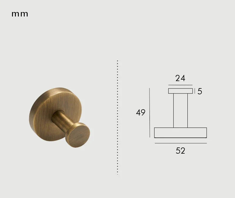 Design contemporain du porte-serviettes bronze brossé