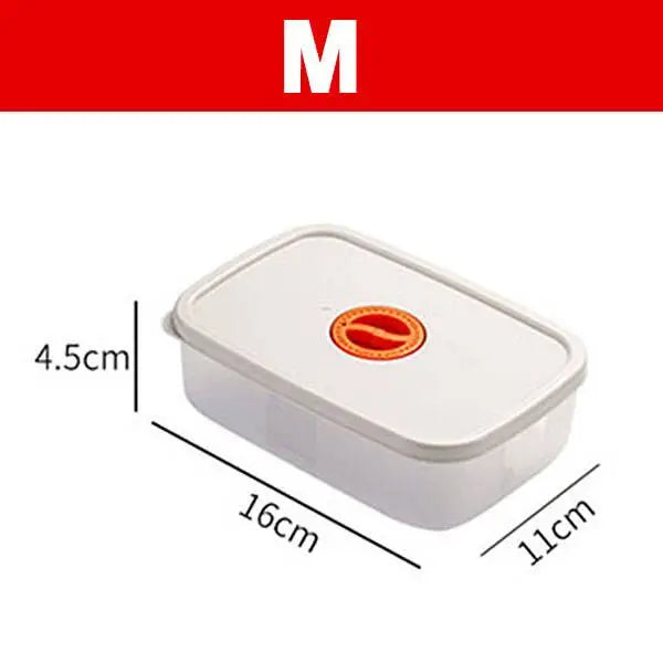 Contenant avec minuteur, vue de dessus, couvercle ouvert