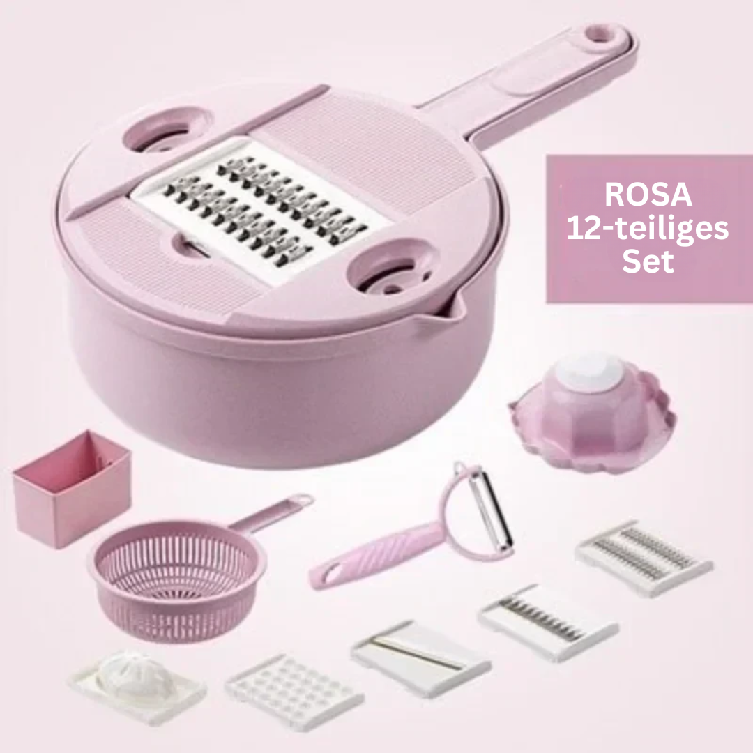 Coupe-légumes multifonction avec système de drainage intégré