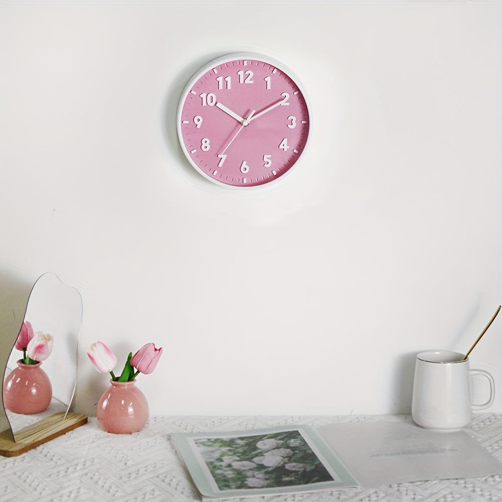 Horloge en plastique ABS avec finition rose éclatante