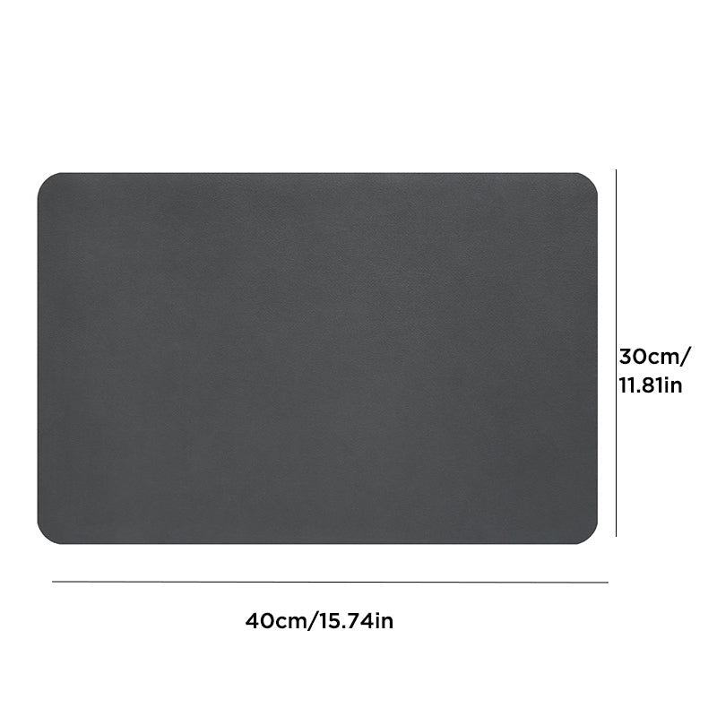 Dimensions du tapis de séchage affichées sur une image