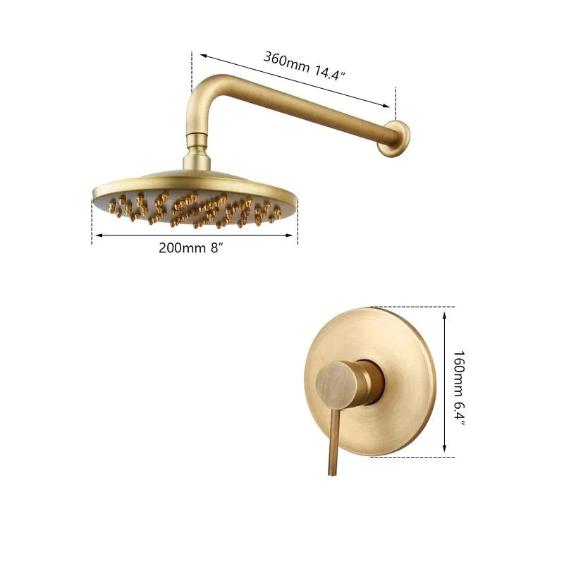 Zoom sur les raccords en laiton de la colonne de douche