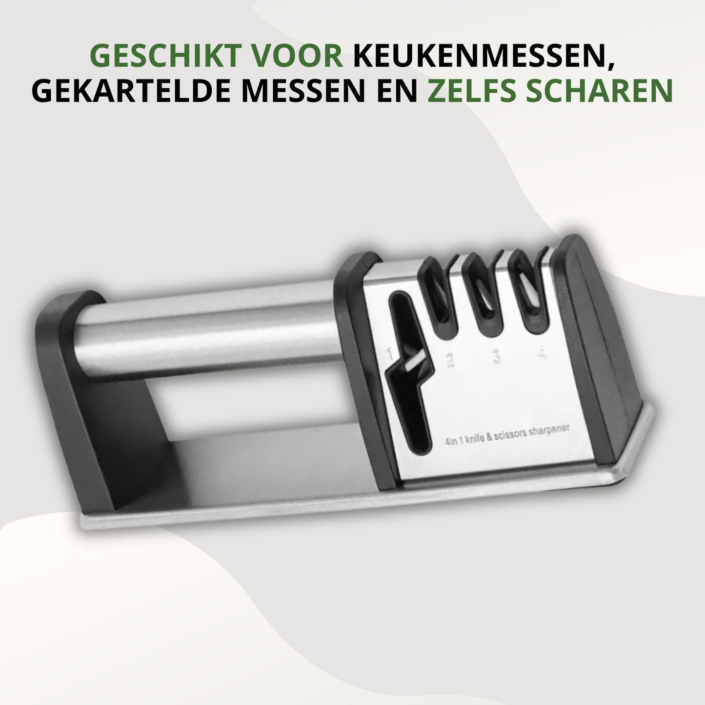 Affûteur pour couteaux et ciseaux, vue inclinée