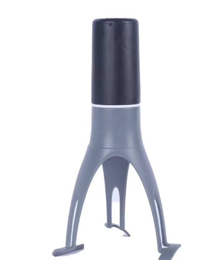 Vue de face d'un fouet électrique en acier inoxydable