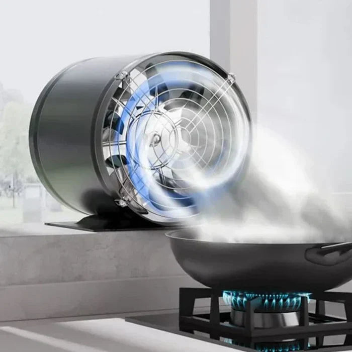 Purificateur d'air pour cuisine en fonctionnement