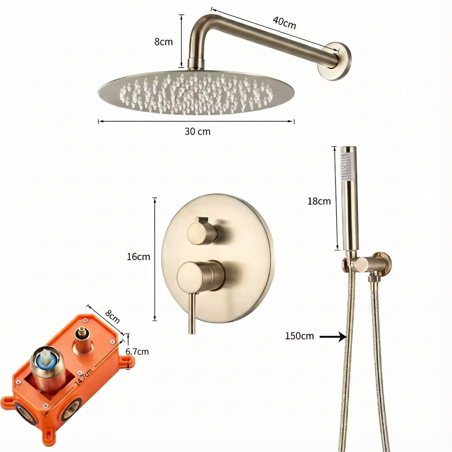 Flexible de douche long pour une grande mobilité
