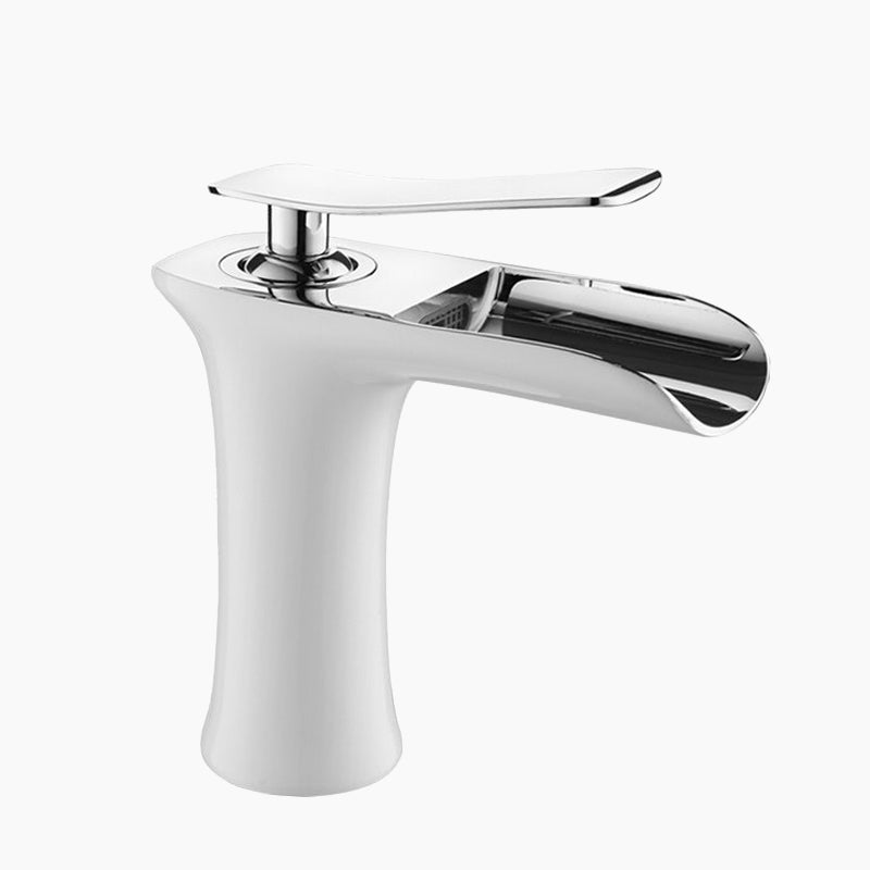 Robinet mitigeur lavabo cascade blanc ROMEO – Le Mitigeur