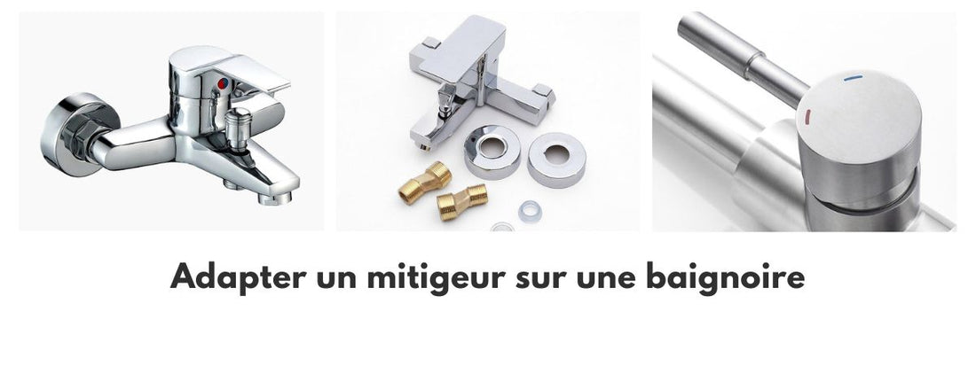 Raccord Excentré Laiton 2 Pièces - Adaptateur Mitigeur Douche G1/2 Vers G3/4 60mm BiaoTeng