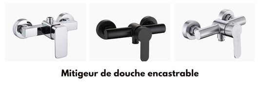 installation mitigeur de douche encastrable