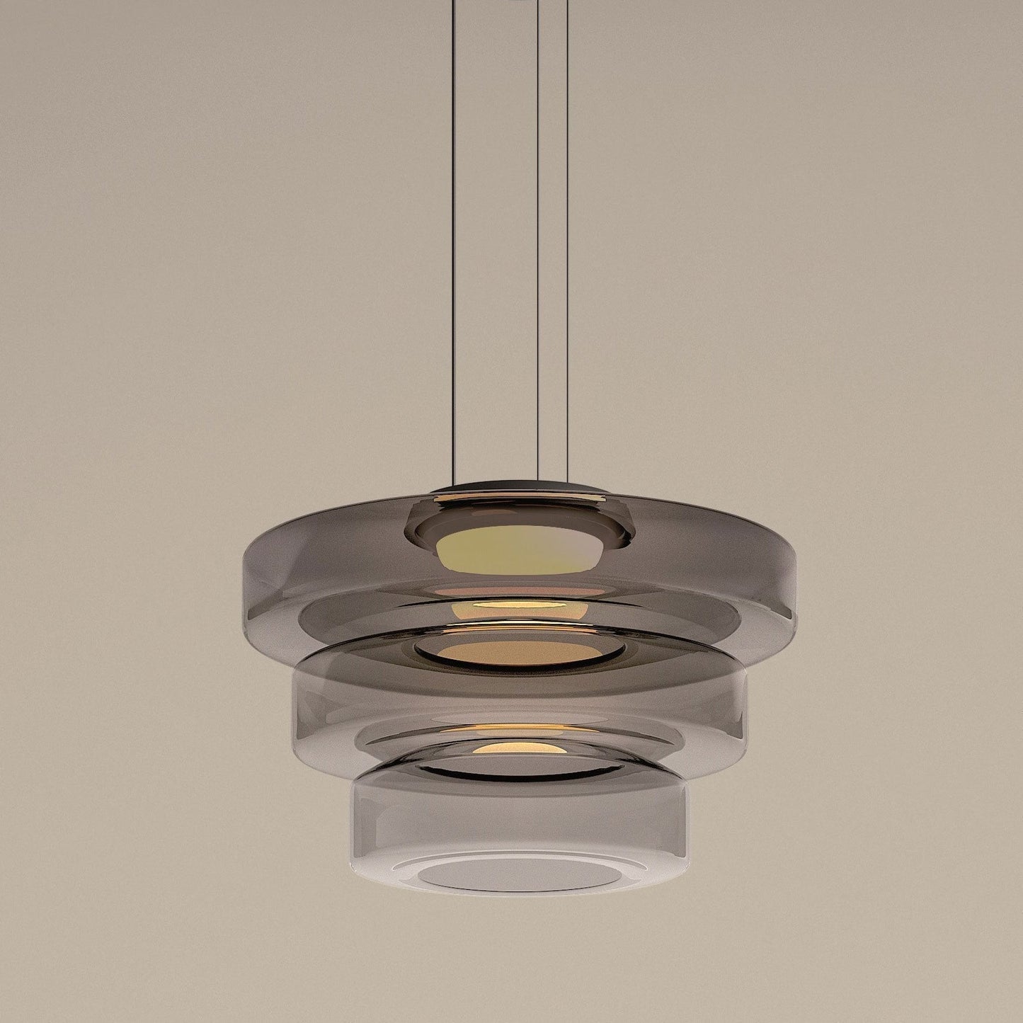 Suspension en verre avec design élégant et moderne