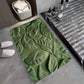 Dessous antidérapant du tapis de bain sur sol humide