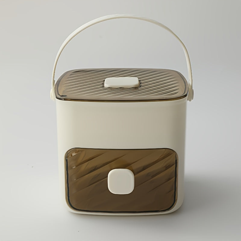 Vue de dessus montrant le remplissage facile des bacs