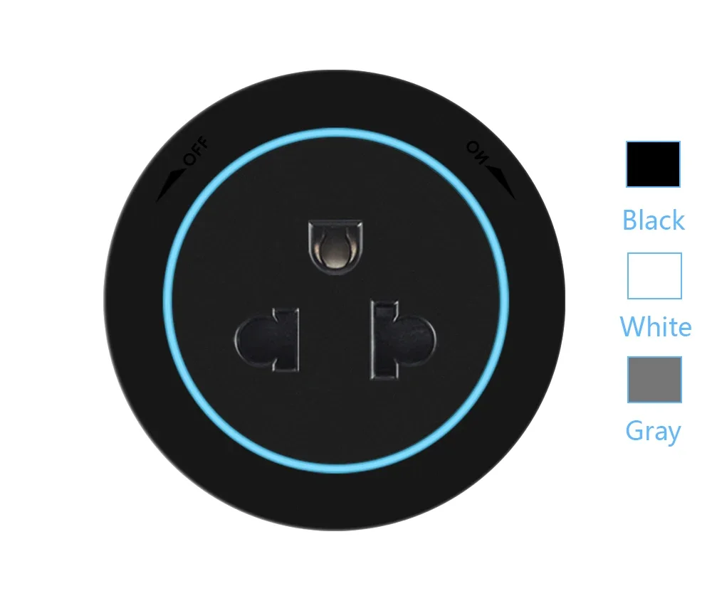 Prise murale universelle avec ports multiples visibles