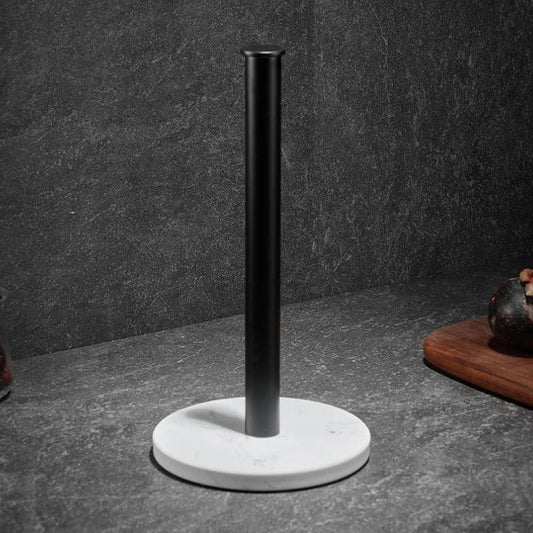 Porte-serviettes élégant avec rouleau de papier en place