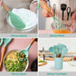 Spatule en silicone résistant à la chaleur, vue de côté