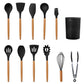 Spatule perforée en silicone pour égoutter les aliments
