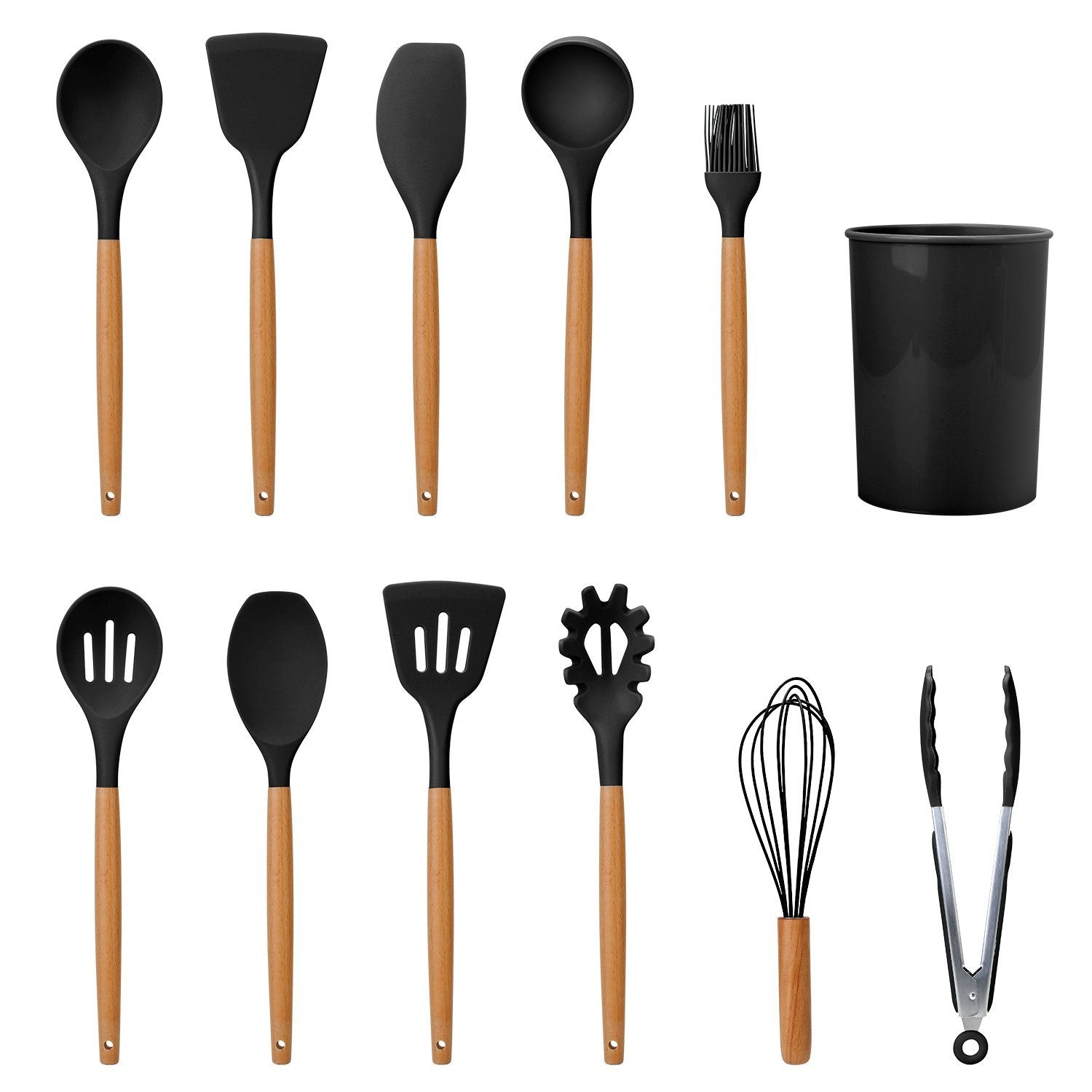 Spatule perforée en silicone pour égoutter les aliments
