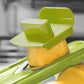 Coupe-légumes multifonction avec lames interchangeables et protection des mains