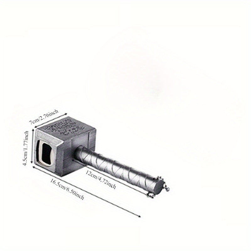 Ouvre-bouteille en forme de marteau sur fond blanc