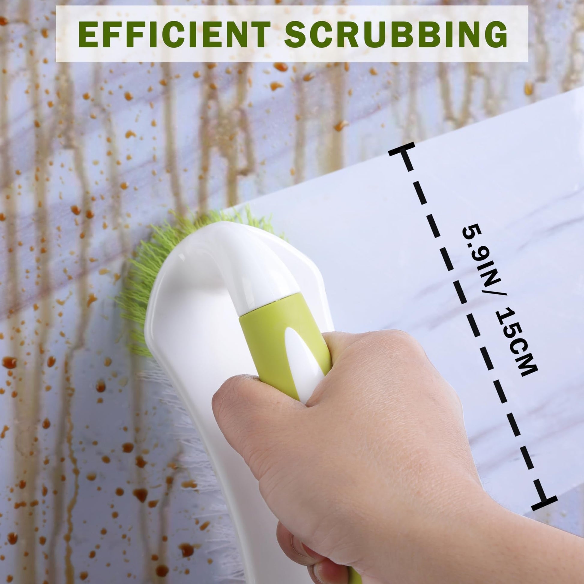 Brosse à main avec poils durs et poignée courbée