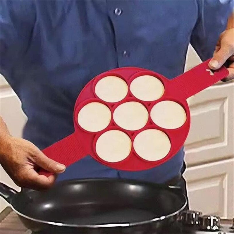 Poêle à crêpes avec revêtement antiadhésif en silicone
