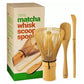Ensemble de préparation de matcha avec fouet et bol en bambou