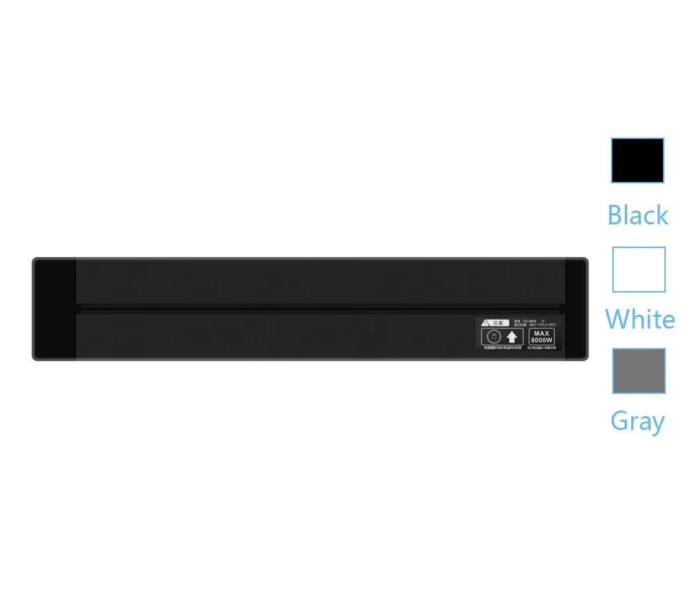 Prise murale noire intégrée dans un bureau moderne