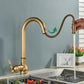 Robinet flexible en laiton avec finition vintage