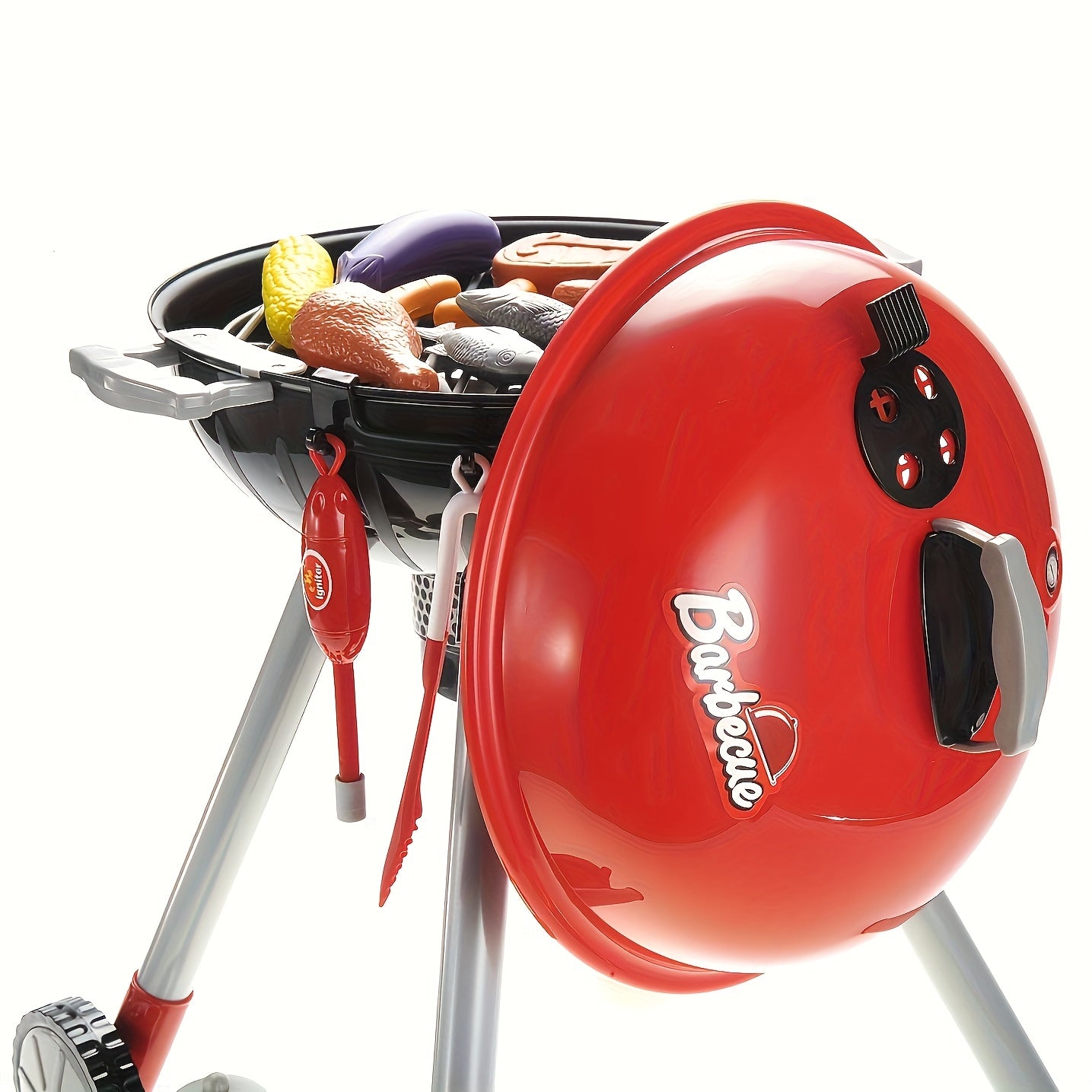 Assortiment d'aliments en plastique pour barbecue enfant