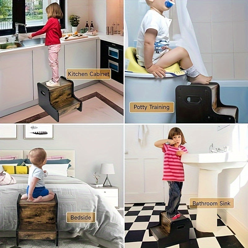 Chaise en bois utilisée dans une salle de bain