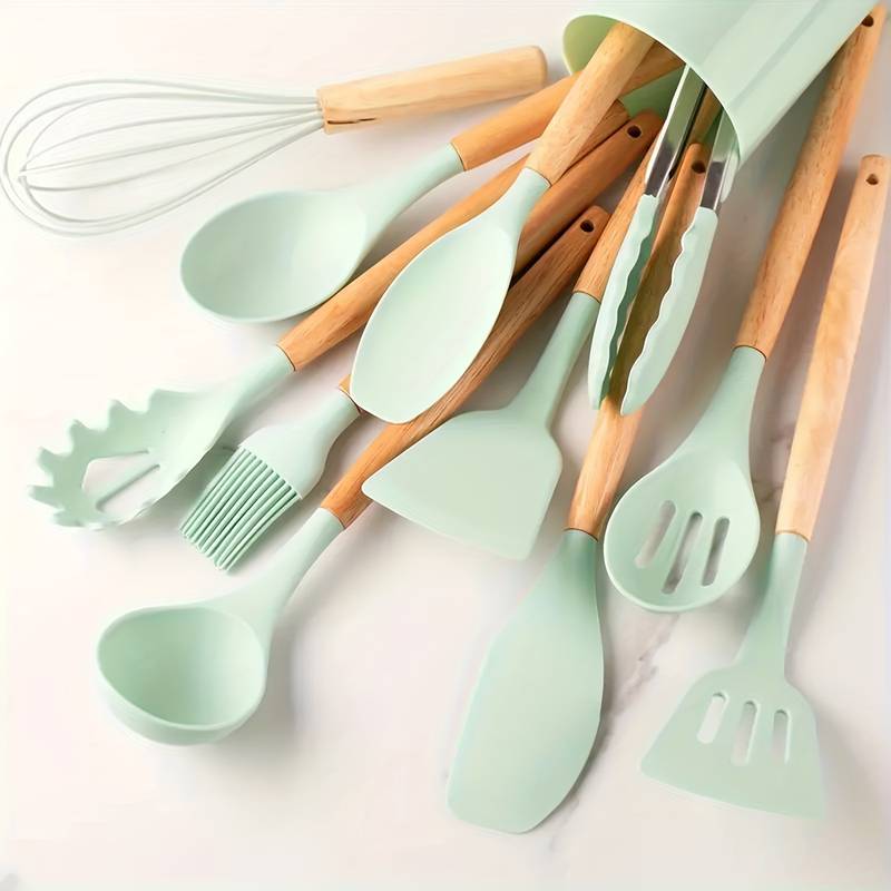Cuillère en silicone avec aliments non collants pour une cuisson facile