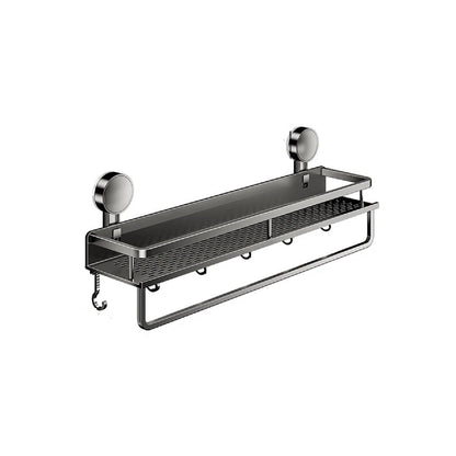 Étagère 40 cm suspendue, vue de côté avec serviettes