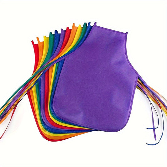 Détail des coutures renforcées d'un tablier orange