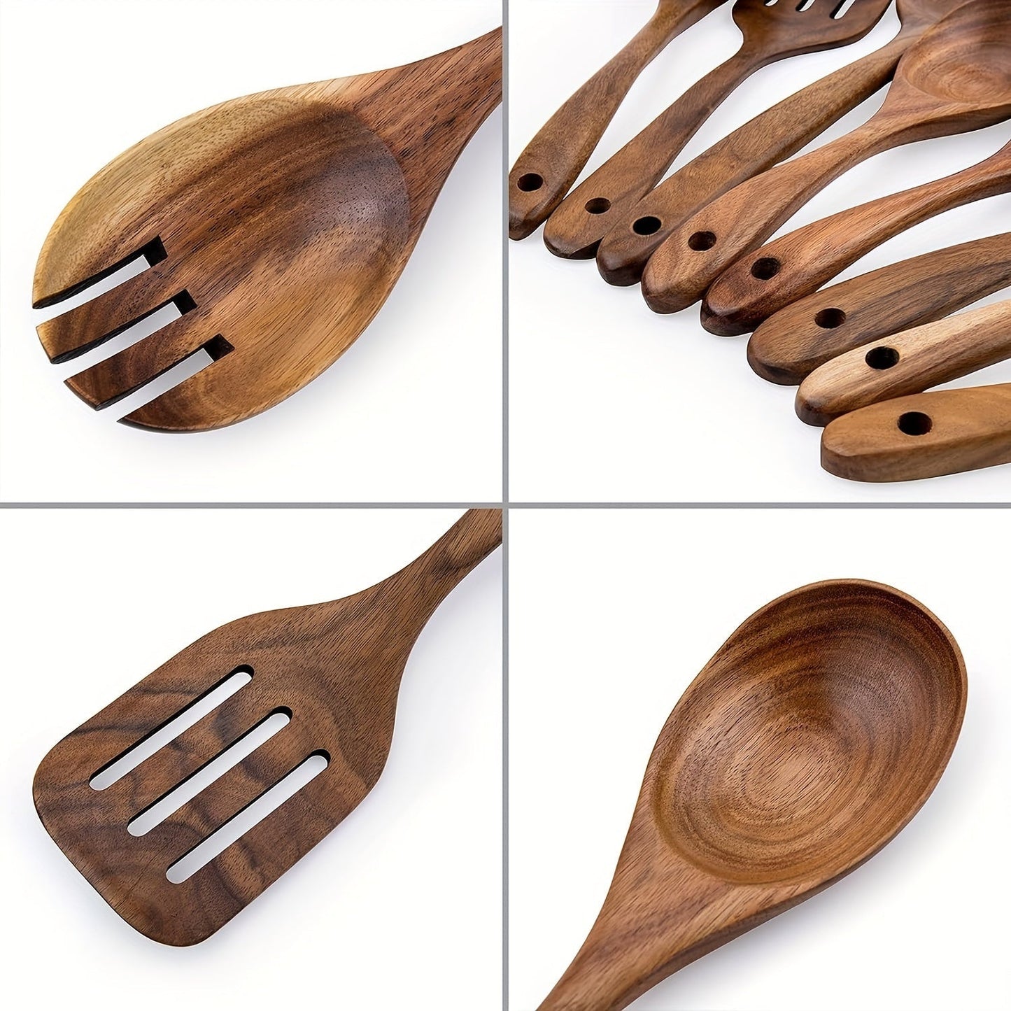 Spatule en bois d'acacia posée sur une table