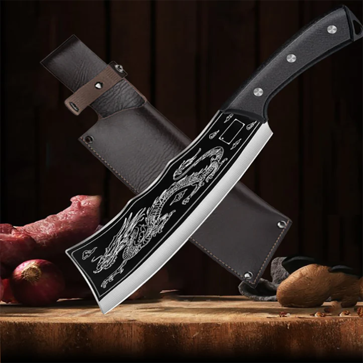 Couteau équilibré avec détails artisanaux et gravure 3D