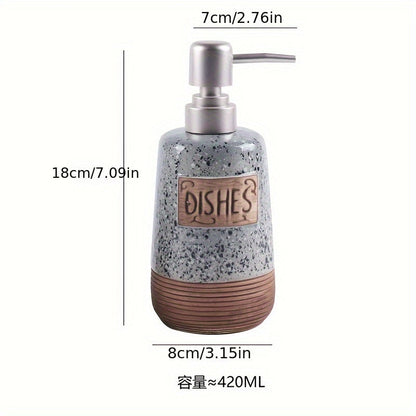 Vue de dessus du distributeur montrant la texture terrazzo
