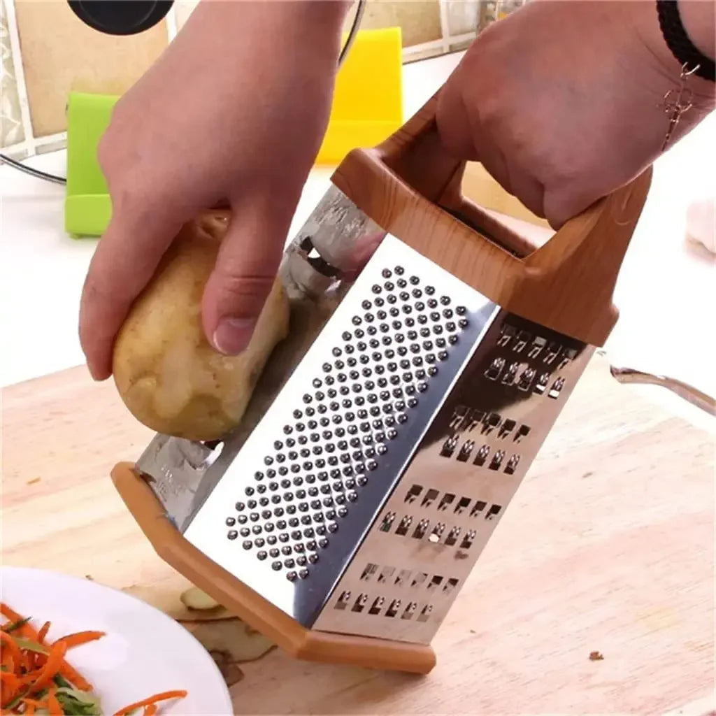 Râpe de cuisine montrant la poignée ergonomique