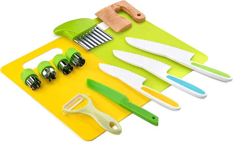 Ensemble d'ustensiles de cuisine colorés pour enfants
