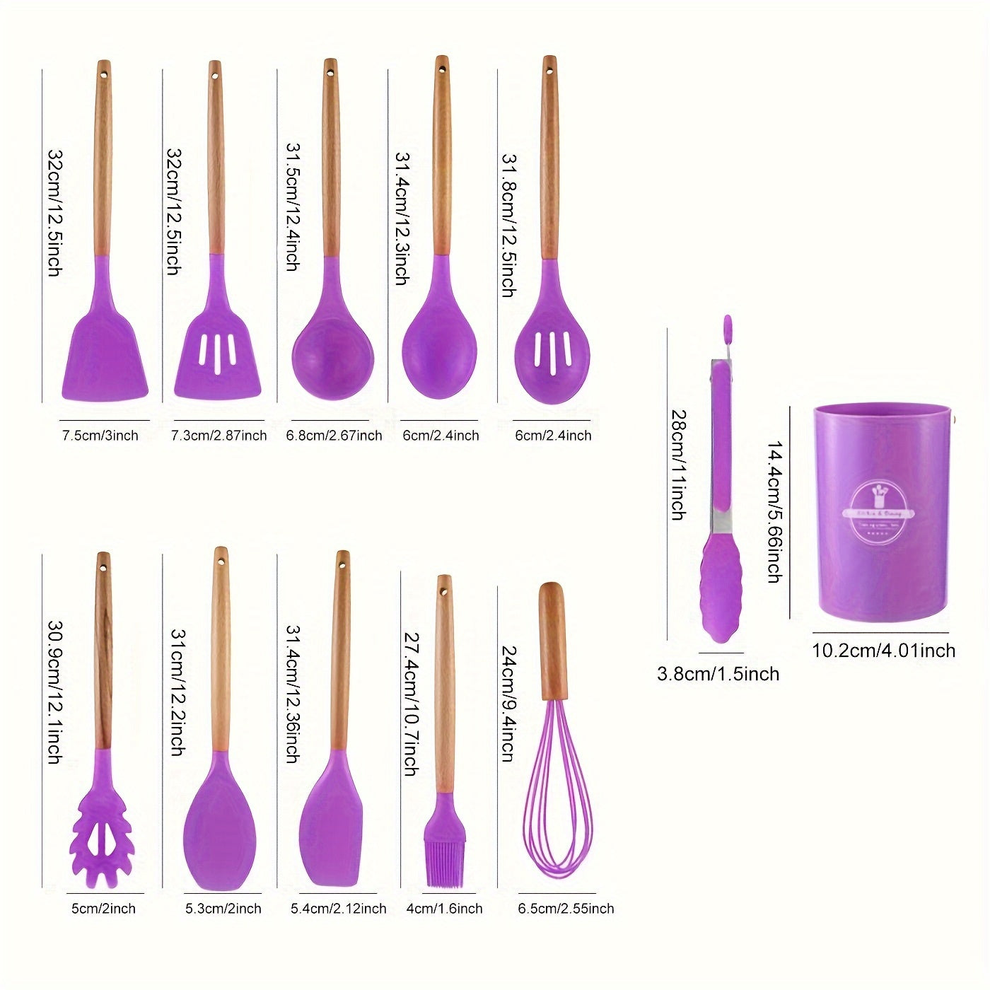 Vue de dessus d'un ensemble d'ustensiles de cuisine variés