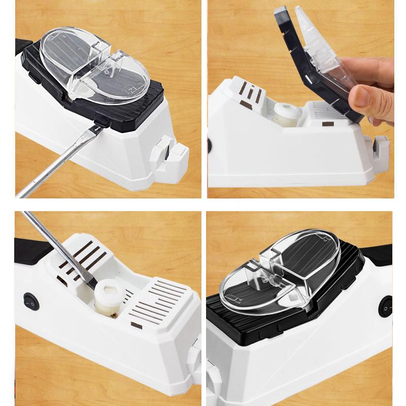 Affûteur sur un plan de travail de cuisine moderne