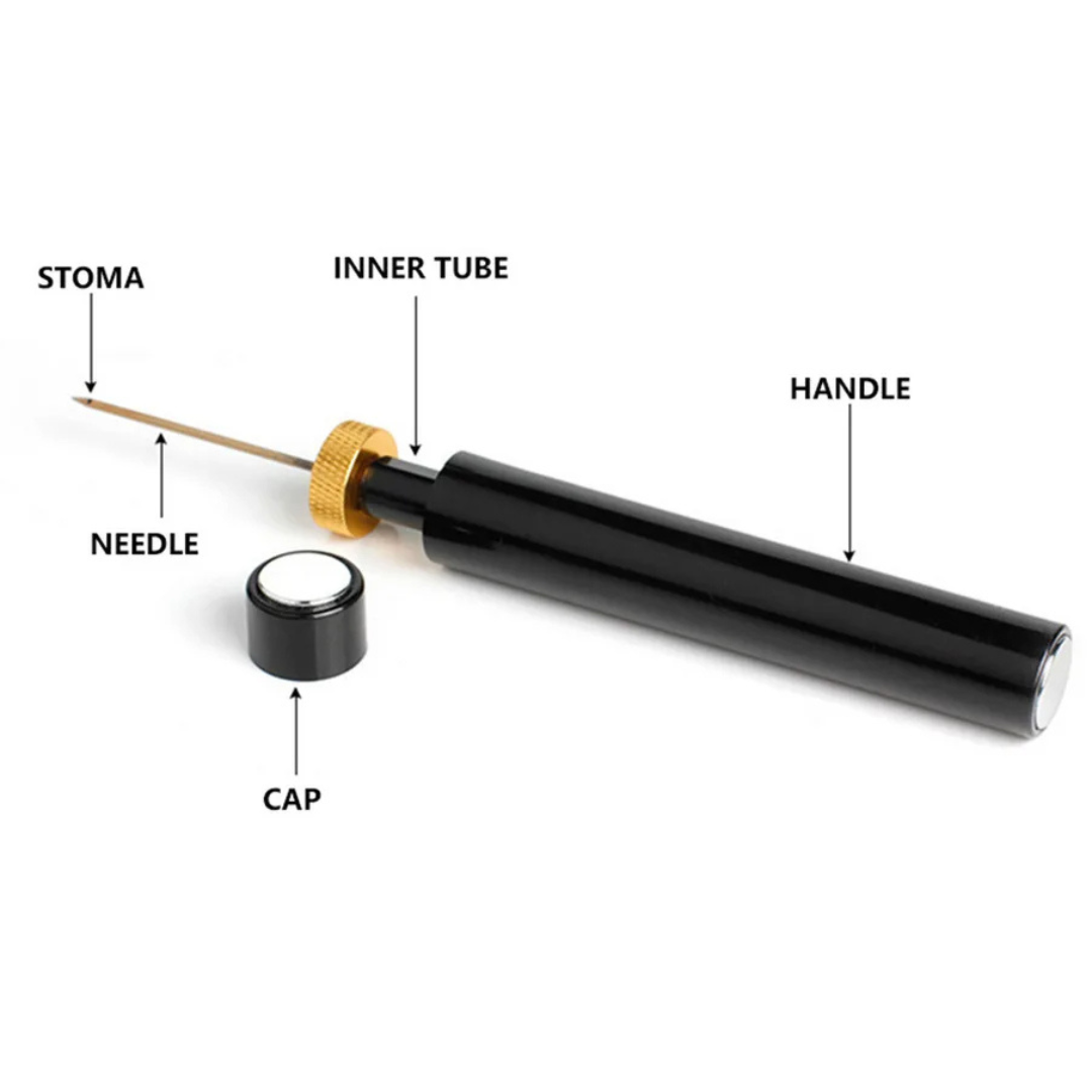Gros plan sur la poignée ergonomique du tire-bouchon moderne