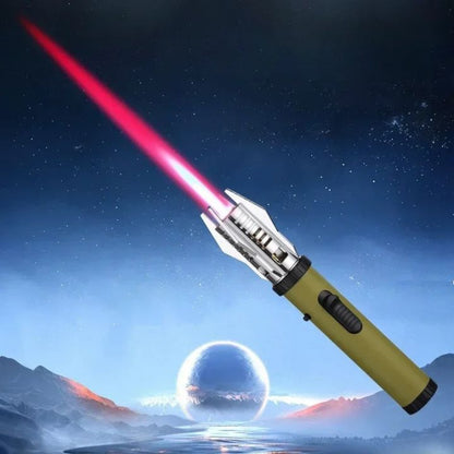 Vue de profil du briquet, soulignant sa robustesse