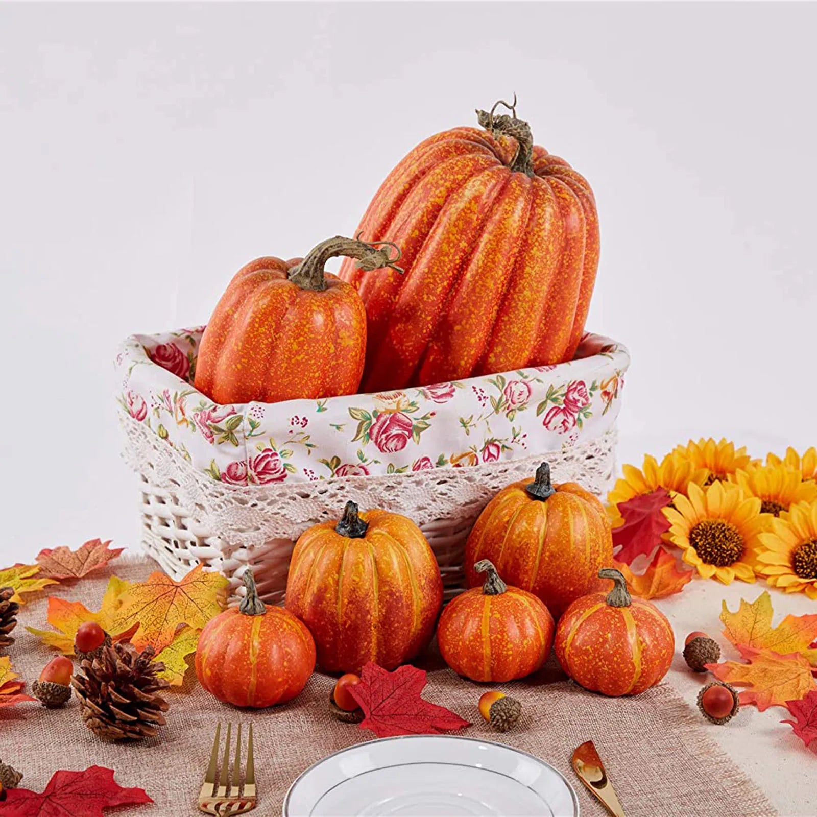 Gros plan sur une citrouille en mousse avec texture réaliste